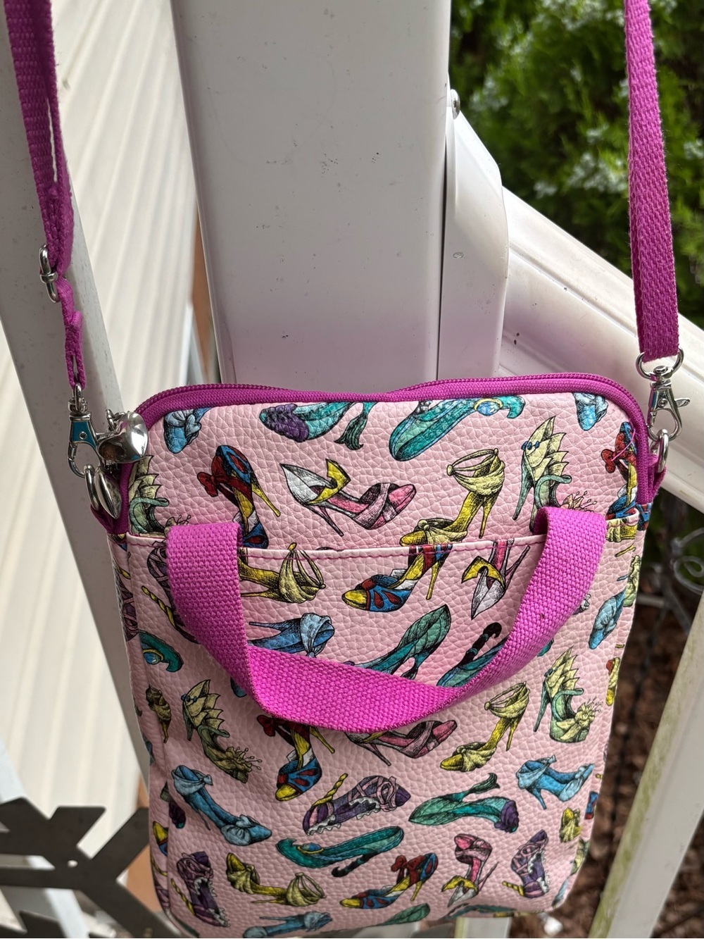 Disney parks pink princess shoes tablet IPad case with strap - Picture 7 of 13